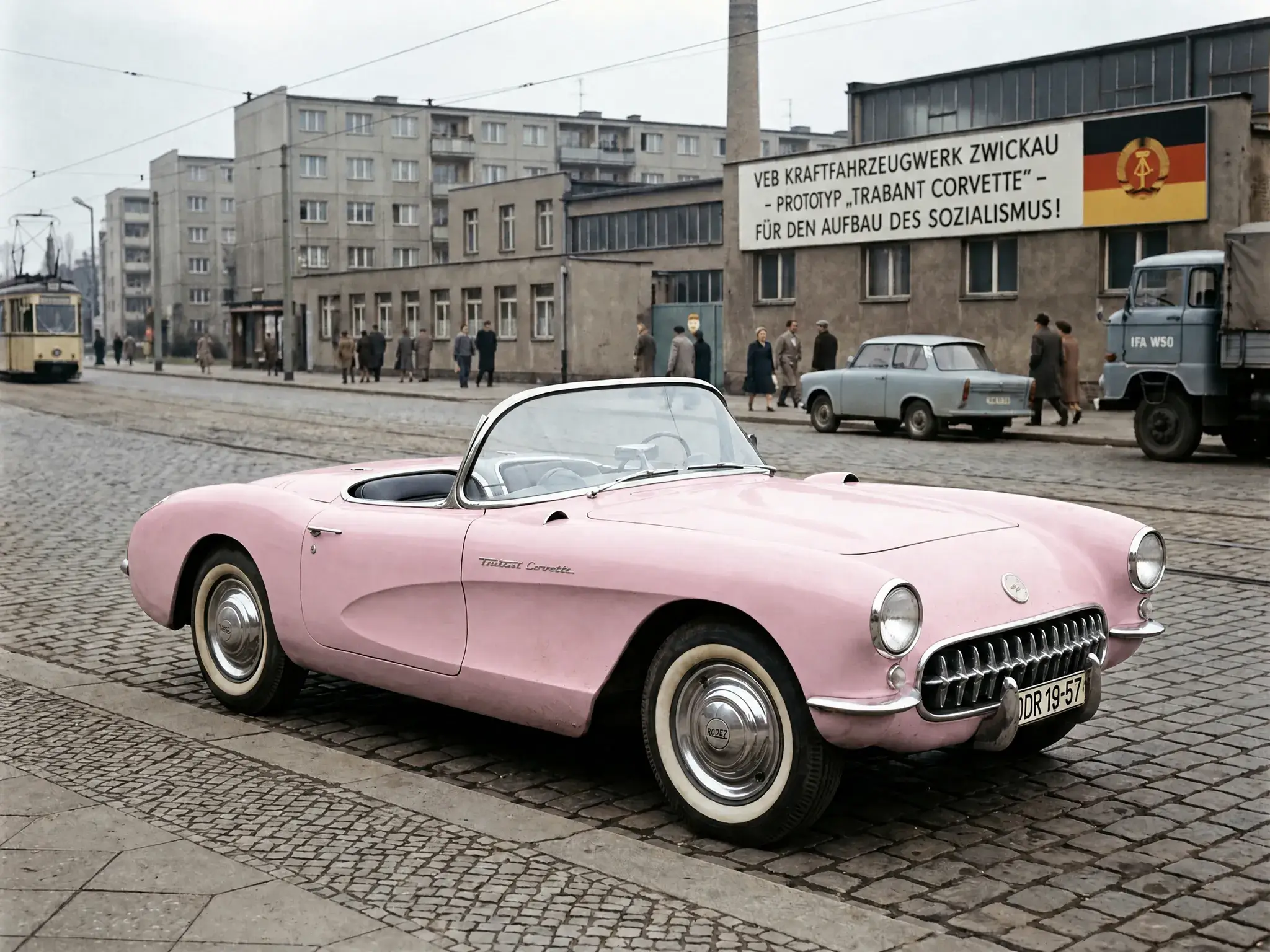Image edit by Seedvideo — car color changed while the scene stays intact
